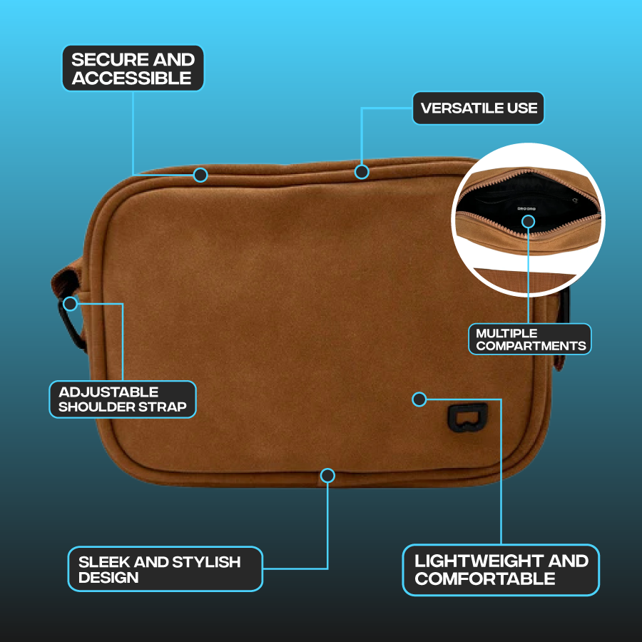 Cross Body BroBag - Suede